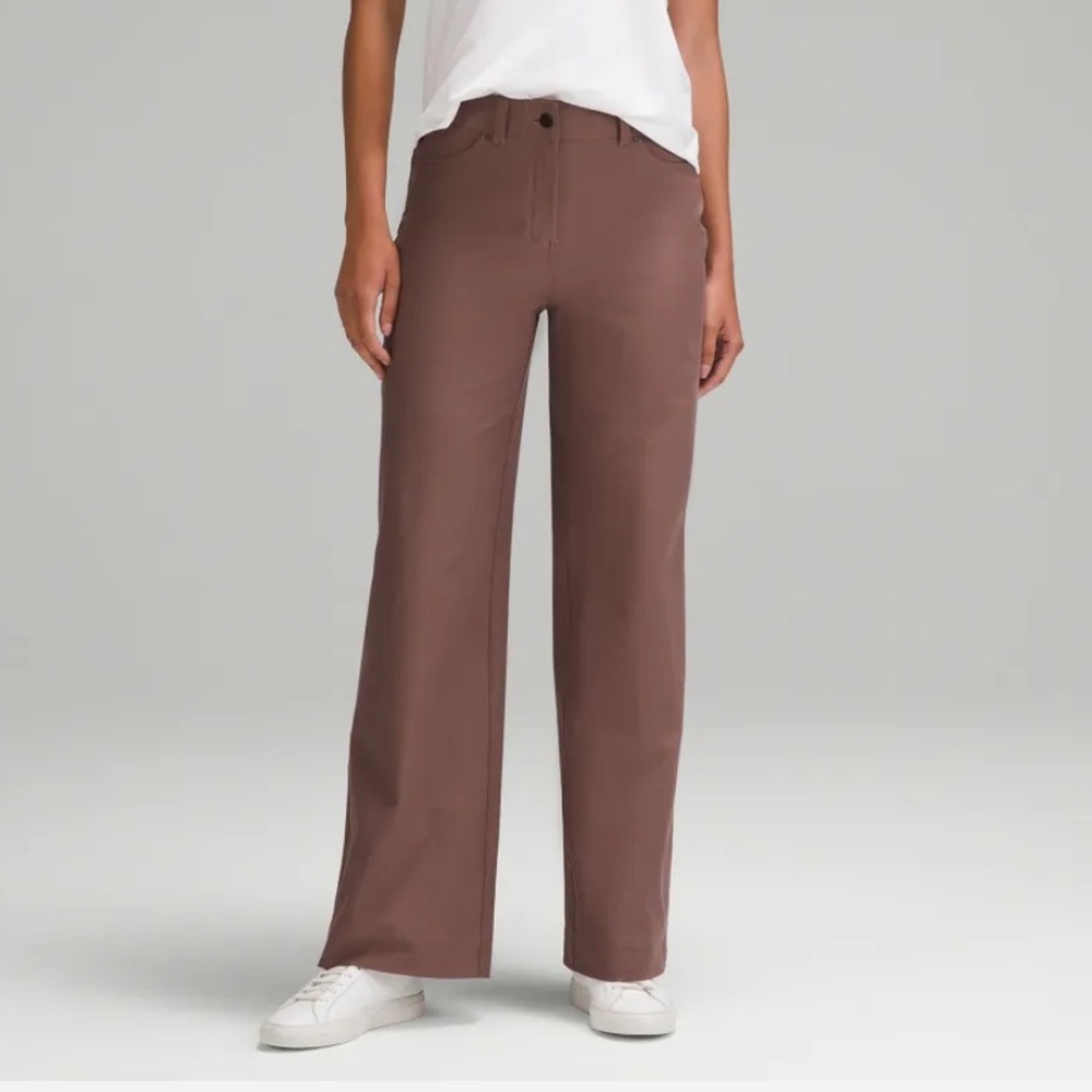 Lululemon City Sleek High Rise 5 pocket Wide Leg Pant - Full length, size 27
